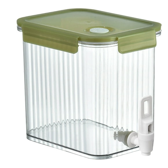 jovati Large Capacity Plastic Beverage Dispenser, Drink Dispenser with Tap Ice Lemonade Juice Container with Lid, Fruit Teapot Lemonade Milk Bucket Drink Container