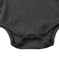 thumbnail image 4 of Newborn Baby Long Sleeve Romper Knitted Rib Casual Button Jumpsuit, 4 of 6