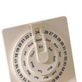 thumbnail image 5 of Desk Calendar Small Rotating Desk Circular Calendar with Wooden Base, 5 of 5