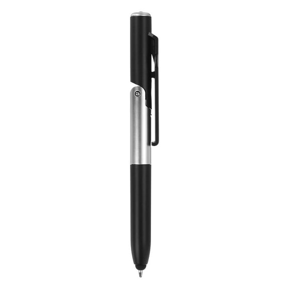 Multifunction Stylus Pen Capacitive Touch Screen Ballpoint Pens with LED Light, Foldable for Writing, Black