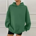 thumbnail image 4 of SIYUDAN Womens Hoodies Long Sleeve Hoodie Pullover Sweatshirts for Women Graphic HoodieGreen Crewneck Sweatshirt Fall Outfits for Women 2025 Trendy Young Women, 4 of 5