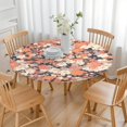 thumbnail image 3 of Pioneer Flower Floral Print Pattern Round Fitted Tablecloth with Elastic Edge,Dining Table Cover Waterproof,Outdoor Round Tablecloth for Camping,Dining,Indoor and Outdoor, 3 of 7