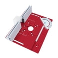 thumbnail image 2 of GROWTH TANK Aluminum Alloy Router Table Insert Plate Wood Milling for Decoration Workers Red, 2 of 9