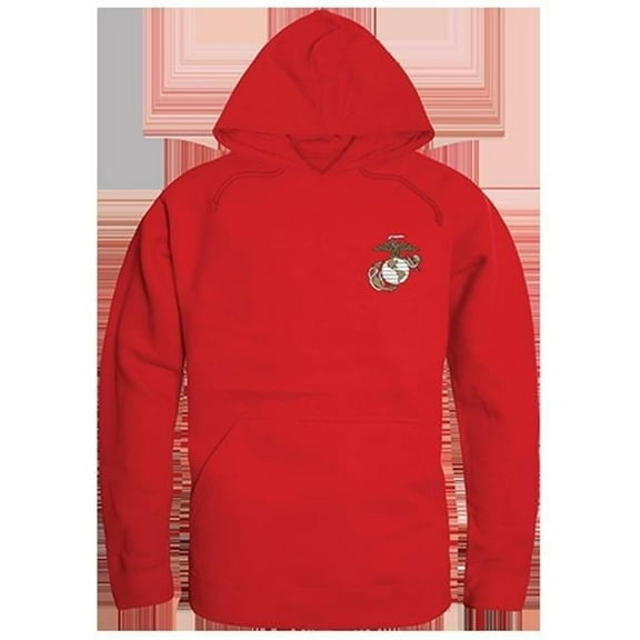 Rapid Dominance USMC Graphic Mens Pullover Hoodie [Red - XL]
