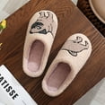 thumbnail image 2 of Pantuflas peludas Cgtredaw de algodón suave con punta cerrada para Hombres y mujeres, 2 of 9