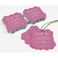 thumbnail image 5 of Inkdotpot Real Silver Foil Thank You For Celebrating The Mother To Be Baby Shower Tags Favor Bracket Shape Hang Pack Of 100 Paper Tags, 5 of 7