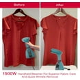 thumbnail image 4 of Handheld Garment Steamer | 1500W Powerful Steam | 20s Fast Heat-Up | 280ML Detachable Tank | Auto Shut-Off | Professional Wrinkle Remover for Clothes, Curtains & Upholstery, 4 of 6