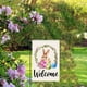 thumbnail image 4 of Banner de jardín de doble cara con diseño floral de conejito de Pascua, decoración navideña, 4 of 5
