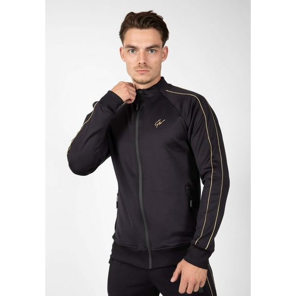 Wenden Track Jacket - Black/Gold