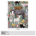 thumbnail image 4 of HENGT  Cute Cow Blanket Fuzzy Blanket Furry Pig Chicken Horse Sheep Rabbit Farm Animals Blanket Sherpa Warm and Plush Throw Blanket for Bed Sofa Travel Couch, 4 of 6