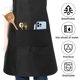 thumbnail image 5 of unbranded 10Ud Delantal De Cocina Negro Unisex Con Bolsillos Impermeable Y Lavable De Poliéster, 5 of 7