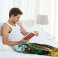 thumbnail image 5 of Bingfone Green Tractor Field Mens All Over Print Sleep Pajama Pants-X-Large, 5 of 5