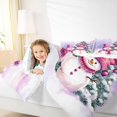 thumbnail image 4 of Manfei Christmas Snowman Child Bedding Comforter Set, Rustic Farmhouse Tree Twin Comforter Sets, Winter Western Festival Reversible Bedding Set, Breathable Home Decor, 2pcs, 4 of 8