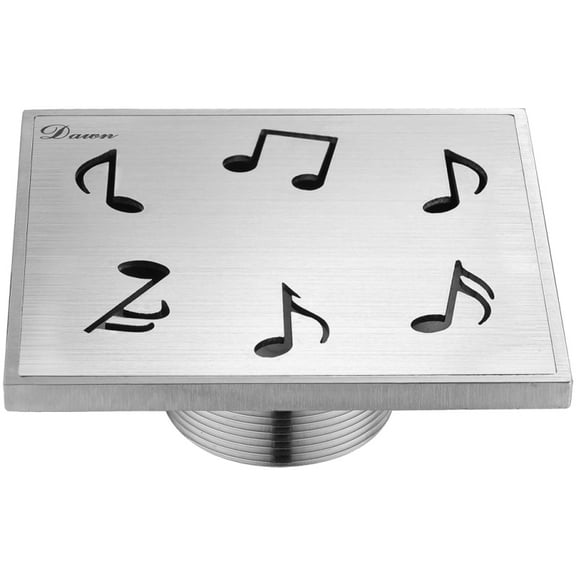 Dawn® SSE050504 Seine River Series Square Shower Drain 5"L In Polished Satin