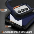 thumbnail image 4 of Designed for Samsung Galaxy A13 5G Case Galaxy A32 5G Case Gift Militay Grade Drop Protective Cover Shockproof Case for Galaxy A13 4G 5G Phone Case for Women Men boy Girl (Blue+Black), 4 of 17