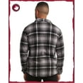 thumbnail image 6 of CANADA WEATHER GEAR Men's Sweatshirt - Plaid Sherpa Lined Fleece Long Sleeve Shirt for Men (M-XXL), 6 of 7