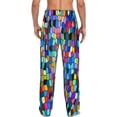 thumbnail image 3 of Balery Men'S Colorful Tie Dye Stained Glass 2 Pants,Sleepwear Pants,Pajama Pants,Pj Bottoms Drawstring And Pockets-Small, 3 of 9