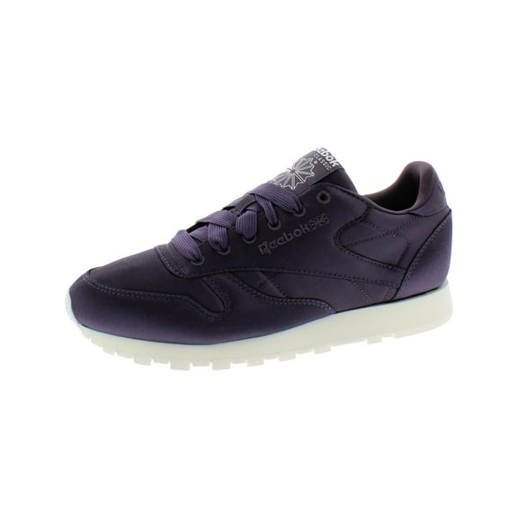 Reebok Mens Satin Leather Fashion Sneakers Purple 6.5 Medium (B,M)
