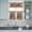 brown, variant on 3 Piece Kitchen Curtains and Valances Set Retro Farmhouse Cafe Curtains 36 Inch Length Country Star Berries Text Wooden Grain Valance & Tier Curtain for Living Room Bedroom Window 54"x18"+27"x36"*2