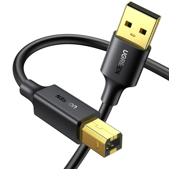 UGREEN USB Printer Cable - USB A to B Cable, 2.0 USB B Cable High-Speed Printer Cord Compatible with Hp, Canon, Brother, Samsung, Dell, Epson, Lexmark, Xerox, Piano, Dac, and More 15 FT