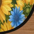 thumbnail image 3 of CURLYOOT Round Rug 3ft Summer Sunflower Style Area Rug, Washable Circle Mat Non Slip Floor Carpet Mat, Soft Indoor Rugs for Entryway Living Room Dining Room Bedroom, 3 of 7