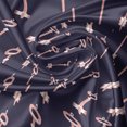 thumbnail image 7 of Ambesonne Victorian Valance & Curtain, Repetitive Pink Keys Art, 55"x36", Dark Blue Grey and Blush, 7 of 7