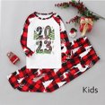 thumbnail image 2 of Penkiiy Pyjamas de Noël pour Famille Ensemble de Pjs Assortis, Pyjamas de Noël à Carreaux Rouges pour Femmes Hommes Enfants Rouge 4-5 Ans, 2 of 6