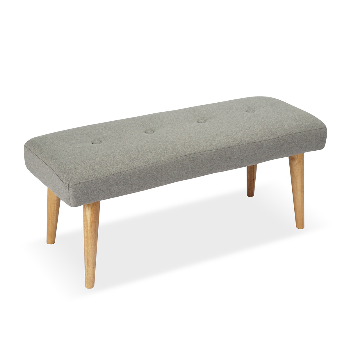 HOMY CASA Modern Bench Ottoman, Upholstered Stools End of Bed Bench