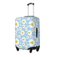 thumbnail image 2 of Wukai Daisies Flowers Elastic Luggage Cover: Personalized Protection for Your Suitcase - Fits 19~29-inch, Washable & Durable Travel Companion-X-Large, 2 of 8
