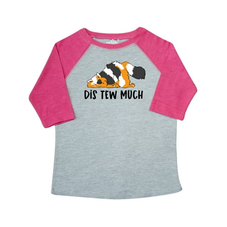 

Inktastic Napping Dis Tew Much Calico Fat Cat Gift Toddler Boy or Toddler Girl T-Shirt