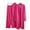 Hot Pink, variant on Enjoytime Outfits for Women Long Windbreaker High Neck Inner Sweater Elastic Waist Wide Leg Pants Knitted 3 Piece Set Fall Winter Casual Loungewear