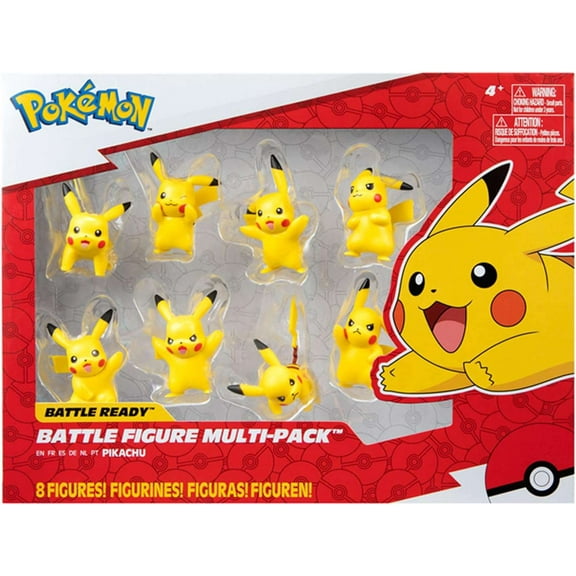 Pokemon Battle Figure Pikachu Mini Figure 8-Pack