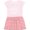 Pink With Stripes, variant on Inktastic Little Sister Outfit Gift Toddler Girl Dress