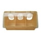 thumbnail image 3 of Alimentador de aves Caja colgante suministros alimentador de ranura para jaula para de paloma Tres agujeros, 3 of 8