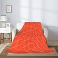 thumbnail image 2 of Hirioo Salmon Fish Meat for Flannel Blanket, Cozy and Warm Throw for Bed or Couch ,Perfect for All Seasons-80"x60", 2 of 6