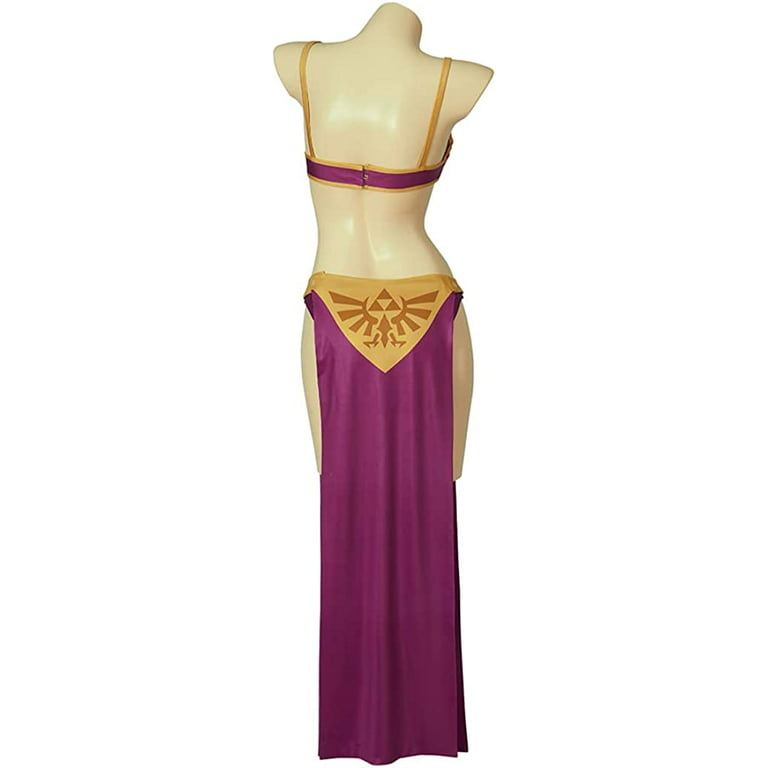  MelangCos Princess Zelda Cosplay Costume Sexy Lingerie Outfit  for Women Girls (XXXL, Purple) : Clothing, Shoes & Jewelry