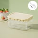thumbnail image 4 of Herramientas y mejoras para el hogar Bandeja de hielo de gel de sílice con 22 celdas y tapa para máquina de hielo de grado alimenticio Molde para cubitos de hielo para paletas de helado casero, 4 of 5