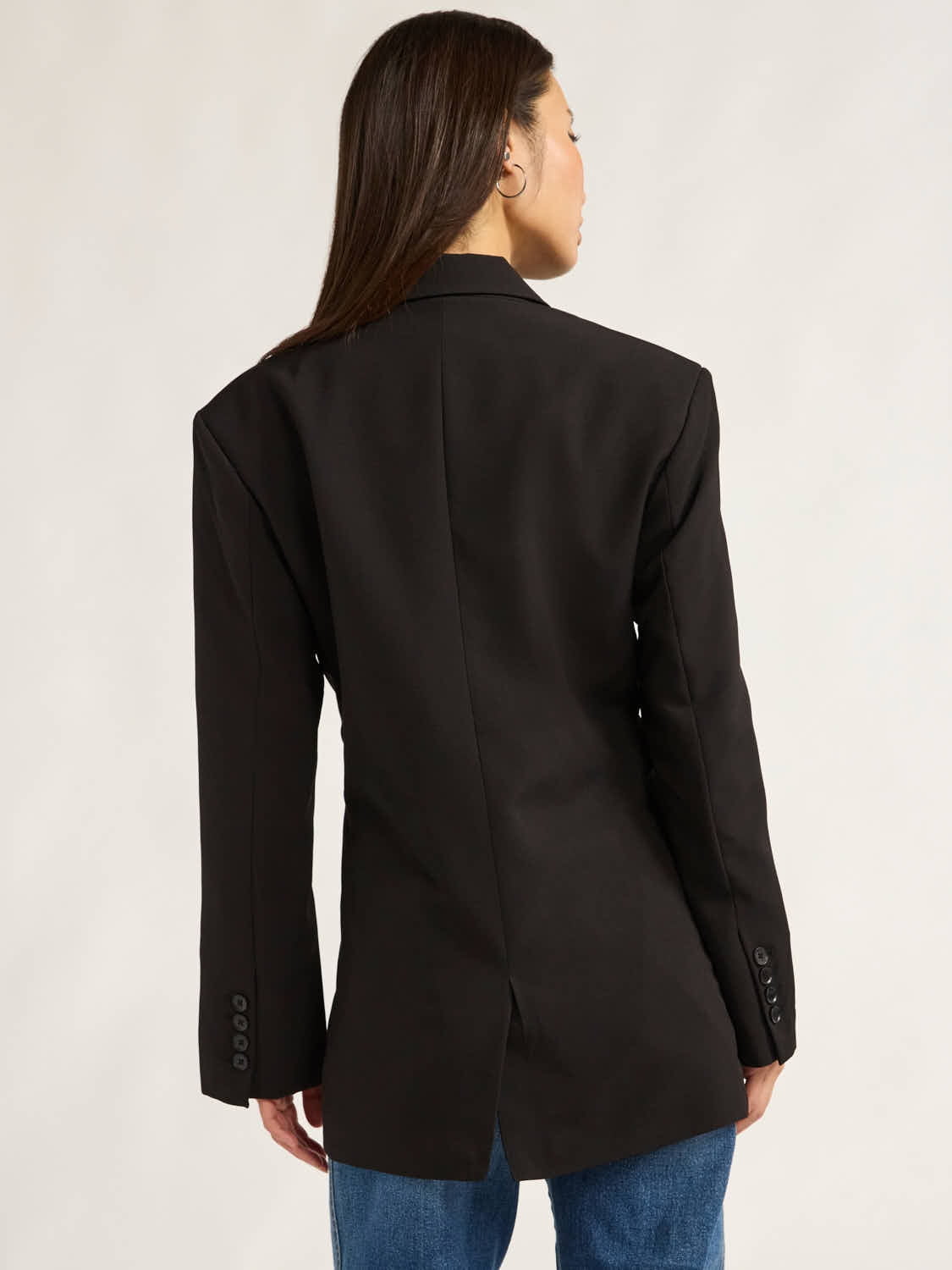 Scoop Women's and Women's Plus Crepe Slouchy Double Breasted Blazer, Sizes XS-4X