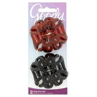 Goody Large Claw Clips, 2 count
