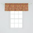 thumbnail image 2 of Ambesonne Autumn Valance Pack of 2, Golden Shade Berry Theme, 54"X18", Taupe Grey and Vermilion, 2 of 3