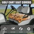thumbnail image 3 of Whosucclay Calf Pumpkin Pattern Golf Cart Seat Cover, Breathable 4 Storage Pockets Anti-Slip Golf Cart Seat Towel Blanket for EZGO Club Car Yamaha, 52.36" x 32.28", 3 of 7