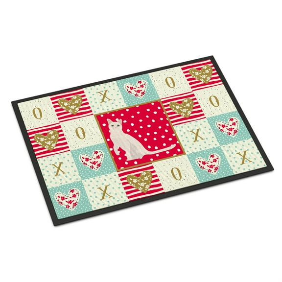 Carolines Treasures Burmilla #1 Cat Love Indoor or Outdoor Mat 18x27 doormats, Multicolor