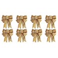thumbnail image 2 of 20 lazos para decorar el árbol de Navidad, dorados, 25 x 21 cm, 2 of 6