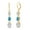 White||Swiss Blue||White, variant on Gem Stone King 18K Yellow Gold Plated Silver White Topaz 3 Stone Dangle Earrings for Women (6.20 Cttw, Gemstone November Birthstone, Oval 8X6MM, 7X5MM and 6X4MM)