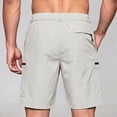 thumbnail image 5 of WULMLEO Men's Bike Shorts Stretch Hiking Cargo Shorts Quick Dry Bottoms with Zipper Pockets Cycling Casual Golf Shorts Light Gray XL, 5 of 5
