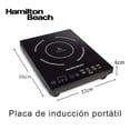 thumbnail image 2 of Parrilla Eléctrica Hamilton Beach Portátil 10 Niveles de Potencia 1800W | Placa de Inducción de 1 Quemador con Superficie Vitrocerámica Reacondicionado, 2 of 10