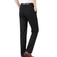 thumbnail image 2 of Middle-aged men's trousers, casual pants, high-waisted trousers, a pocket (thin section) Black 38, 2 of 7