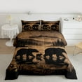 thumbnail image 2 of Manfei Kawaii Bear Family Bedding Comforter Set for Teen, Jungle Rustic Wildlife Twin Comforter Sets, Countryside Reversible Bedding Set, Breathable Home Decor, 2-Piece, 2 of 8