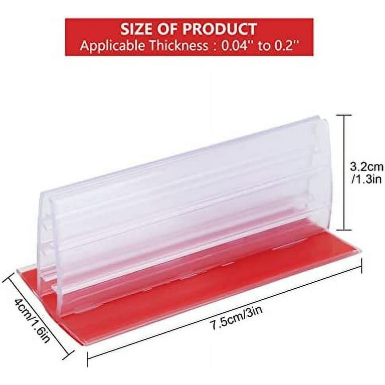 1 L Adhesive Plexiglass Sneeze Guard Holder™ - Store Fixtures Direct