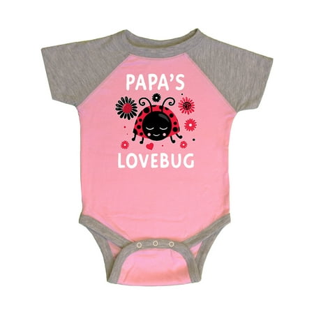 

Inktastic Valentine s Day Papa s Lovebug Gift Baby Boy or Baby Girl Bodysuit
